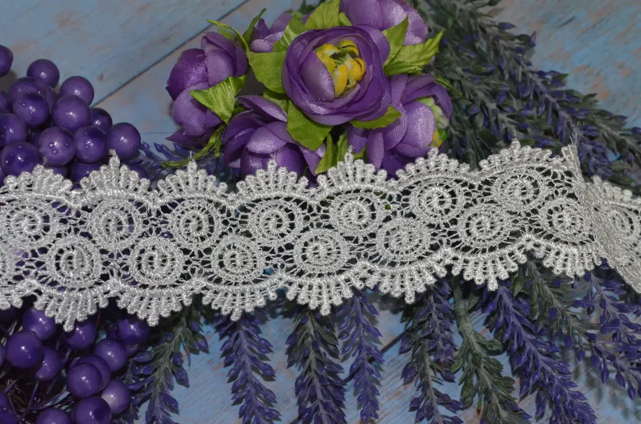 Біле мереживо ажурне 5 см, фото 1