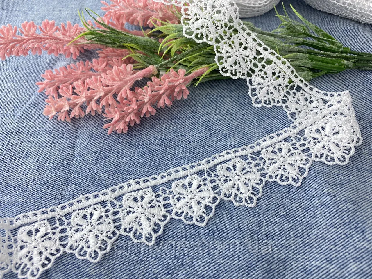Мереживо сніжно біле макрамі 3,5 см (Туреччина)., фото 1