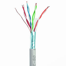 Екранована вита пара 100 м CAT5e, одножильна, (CCA), AWG24 Cablexpert FPC-5004E-SOL/100 - MegaLavka
