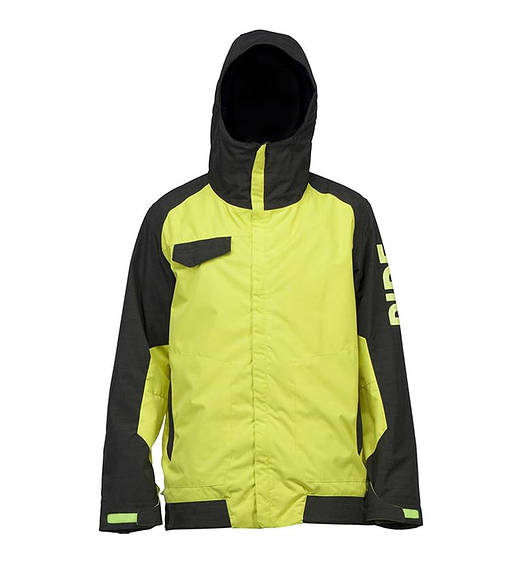 Куртка чоловіча гірськолижна Ride Gatewood Jacket Attached Hood M Lime/Light, фото 1