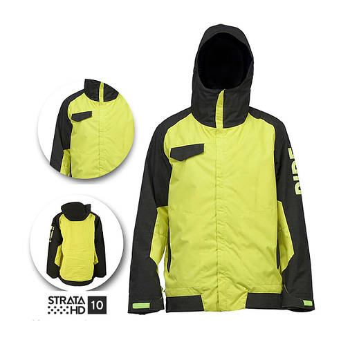 Куртка чоловіча гірськолижна Ride Gatewood Jacket Attached Hood M Lime/Light, фото 4