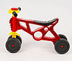 Ігрова каталка ролоцикл дитині Червоний біговел мотоцикл для тренування рівноваги бегобайк 4 колеса Клаксон, фото 5