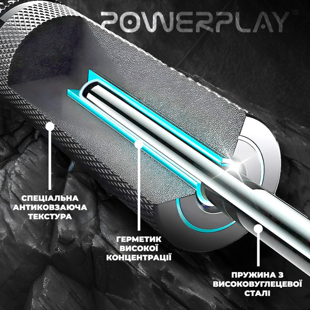 Еспандер-ножиці алюмінієвий PowerPlay 4322 (90 кг) Hand Grip Чорний 2 6440587982 6440587982
