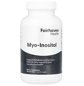 Міо-інозитол Myo-Inositol для жінок і чоловіків Fairhaven Health 120 капсул