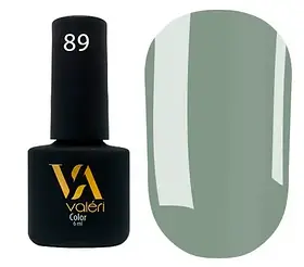 Гель-лак для нігтів Valeri №89,сіро-зелений 6 мл