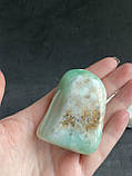 Хризопраз натуральний камінь необроблений хризопраз 58*45*26 мм., фото 2