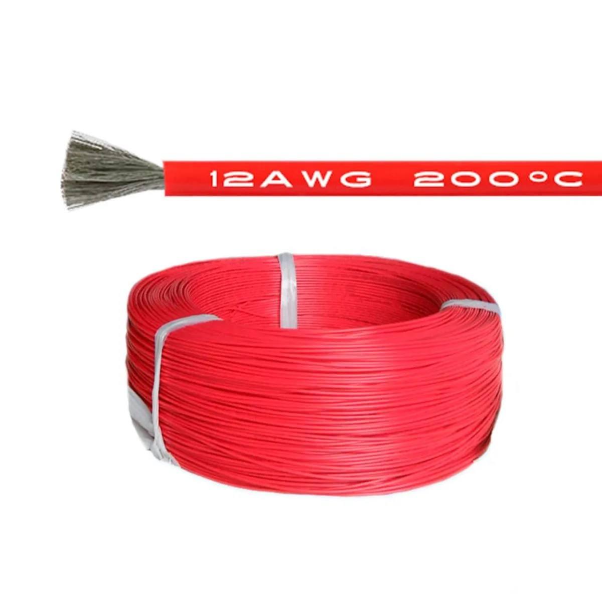Силіконовий, багатожильний кабель 12 AWG червоний 1м