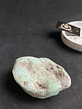 Хризопраз натуральний камінь необроблений хризопраз 79*59*16 мм, фото 7