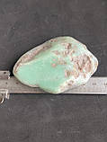 Хризопраз натуральний камінь необроблений хризопраз 79*59*16 мм, фото 3