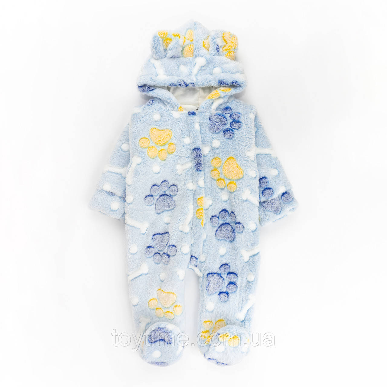 Комбінезон дитячий теплий з лапками Patriotic Paws, фото 1