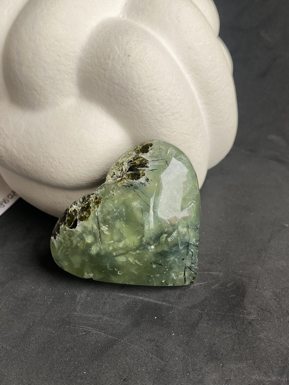 Преніт натуральний серце камінь преніт 45*52*24 мм, фото 1