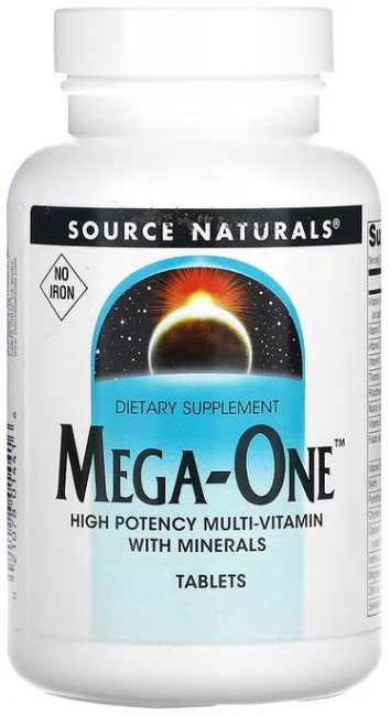 Вітамінний комплекс Source Naturals Mega-One No Iron 30 tab, фото 1