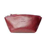 Косметичка шкіряна Grande Pelle 805661 бордова
