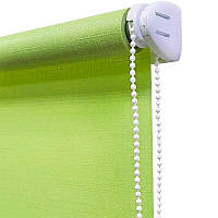 Ролети на вікна. Ролета тканинна Len 873 Зелений (мм 350)