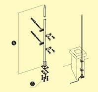 Молниеприемник L-1 метр