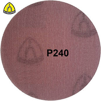 Абразивний водостійкий диск P240 d150мм на сітці з липучкою Velcro Klingspor AN 400 1шт., фото 4