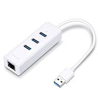 Мережевий адаптер TP-Link UE330 Gigabit 1xGE, 3xUSB 3.0, USB 3.0