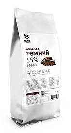 Чорний шоколад 55% 1 кг, COOKIT