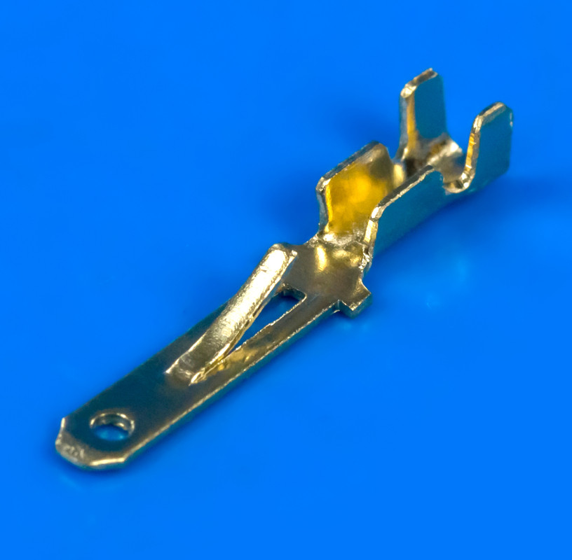 Клемма ножова (тато), під кабель, гніздо 2,8 мм, без ізоляції, фото 1