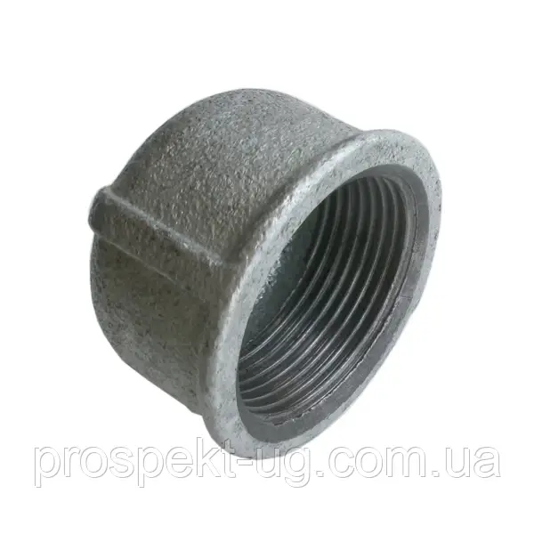 Заглушка Ду40 (1 1/2") чавунна оцинкована ВР