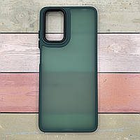 Чохол накладка Motorola Moto G24 Power Soft touch покриття, високий бортик. Зелений матовий