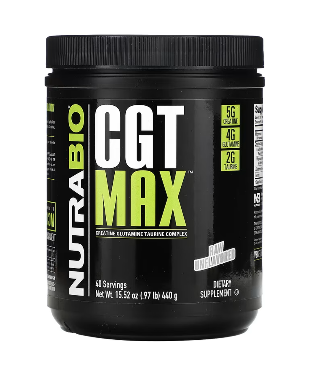 NutraBio CGT MAX 440 g