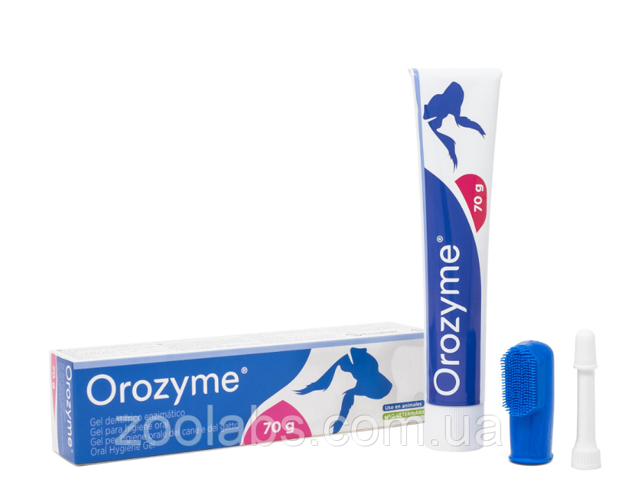 Orozyme (Орозим). Гель для зубів і ясен для собак 70 грам 2 шт