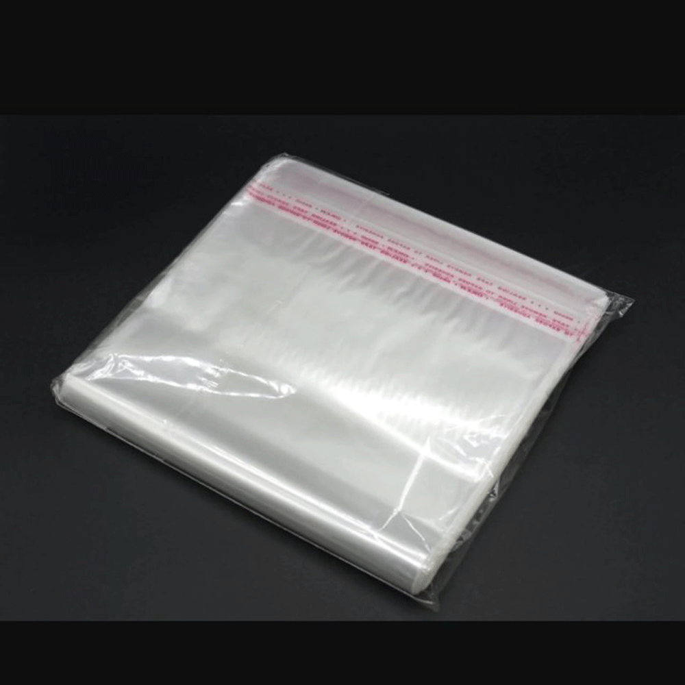 Пакет поліпропіленовий 450 х 550 +20 мм 20 мкм з клейовим клапаном упаковка 1000 шт, фото 1