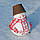 Сніговик у вишиванці "Веселіх священн" H-40 см, фото 4