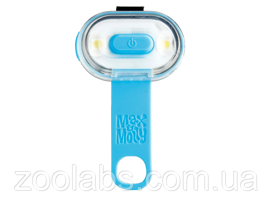 Ліхтарик для собак на нашийник світодіодний Max @ Molly Matrix Ultra Led Blue, фото 1