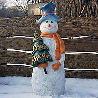 Сніговик із ялинкою "З новим роком" 50 см