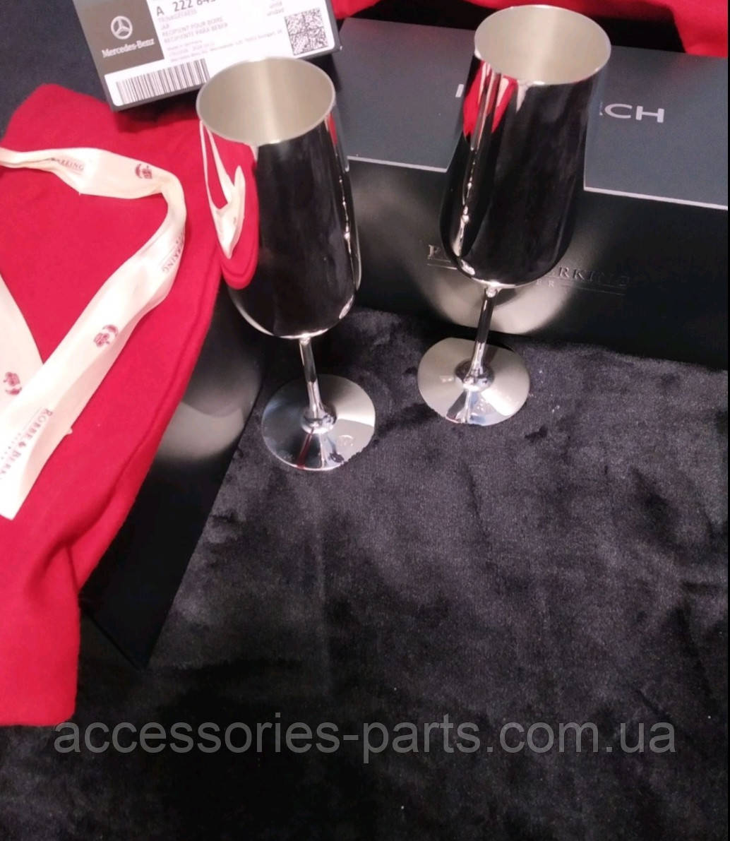 Келих для шампанського келих від Robbe&Berking для встановлення в центральній консолі в задній частині салону, фото 1