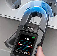 FNIRSI DMC100, струмові кліщі TrueRMS, AC/DC 600A, напруга AC / DC 750/1000В, опір: 100 МОм, ємність: 10мФ,, фото 3