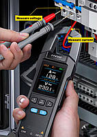 FNIRSI DMC100, струмові кліщі TrueRMS, AC/DC 600A, напруга AC / DC 750/1000В, опір: 100 МОм, ємність: 10мФ,, фото 5