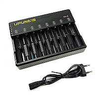 Зарядний пристрій для Li-ion акумулятора 18650, на 8 слотів Upunais XH8