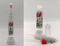 Карандаш-ручка 2в1 12мл Реставрационный маркер для авто Пустой под заправку краски Флакон с кисточкой