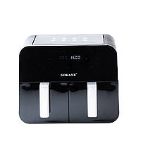 Аерофритюрниця з двома відділеннями 10 літрів мультипіч SOKANY аерогриль 2400 Вт аеропіч фритюр без масла