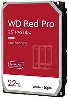 Жорсткий диск HDD: 22TB Western Digital Red Pro NAS 3.5" SATA III (WD221KFGX)