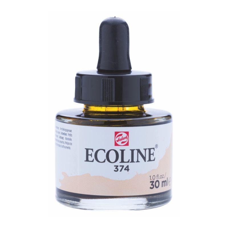 NEW Фарба акварельна рідка Ecoline (374), Рожево-бежева, 30 мл, Royal Talens