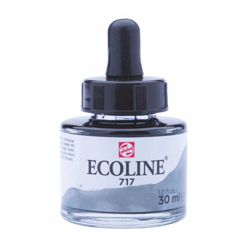 NEW Фарба акварельна рідка Ecoline (717), Сіра холодна, 30 мл, Royal Talens