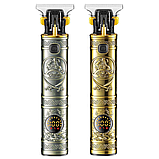 Професійний тример для стрижки волосся + 3 насадки, VGR V-097, Золотий / Чоловіча машинка для стрижки, фото 7