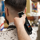 Акумуляторна машинка для стрижки волосся з дисплеєм + 3 насадки, VGR V-918 / Професійний тример чоловічий, фото 4
