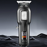 Акумуляторна машинка для стрижки волосся з дисплеєм + 3 насадки, VGR V-918 / Професійний тример чоловічий, фото 6