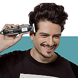 Акумуляторна машинка для стрижки волосся з дисплеєм + 3 насадки, VGR V-918 / Професійний тример чоловічий, фото 7