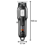 Акумуляторна машинка для стрижки волосся з дисплеєм + 3 насадки, VGR V-918 / Професійний тример чоловічий, фото 9