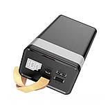 Повербанк з ліхтариком 30000мAч, KP-79 / Power bank / Зовнішній акумулятор / УМБ / Павер банк, фото 4