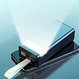 Повербанк з ліхтариком 30000мAч, KP-79 / Power bank / Зовнішній акумулятор / УМБ / Павер банк, фото 9