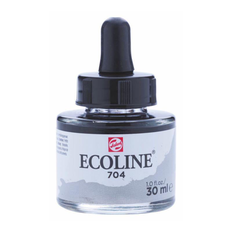 NEW Фарба акварельна рідка Ecoline (704), Сіра, 30 мл, Royal Talens