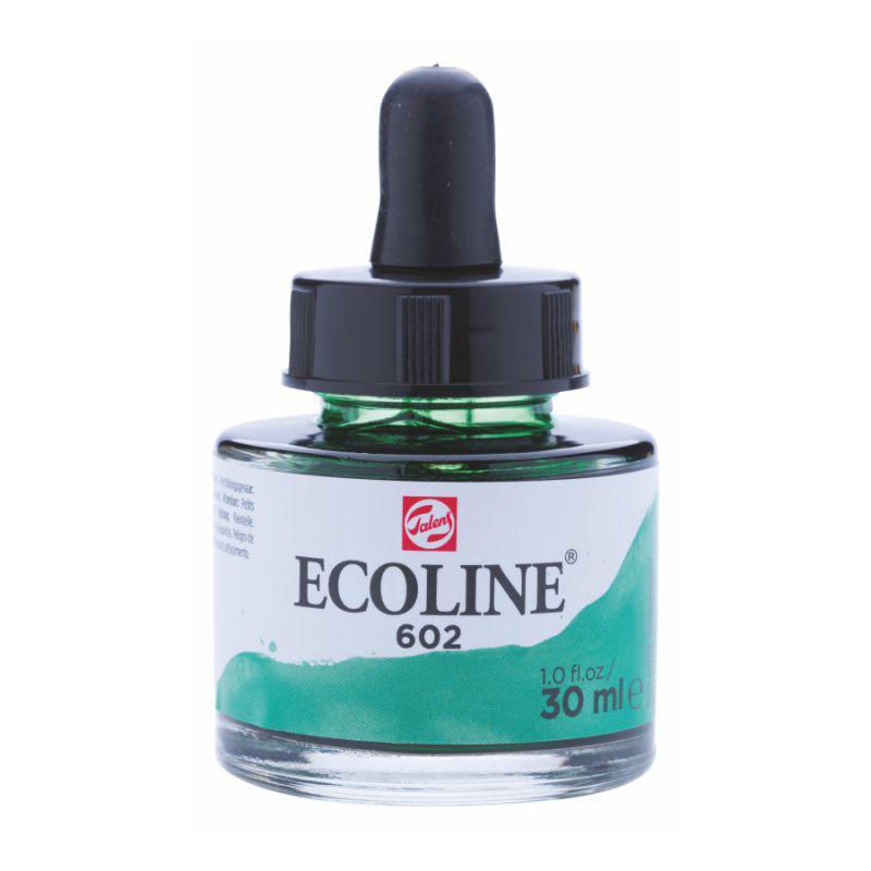 NEW Фарба акварельна рідка Ecoline (602), Зелена темна, 30 мл, Royal Talens