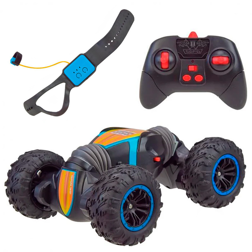 Трюкова машинка на пульті (20×16×9см), від USB, STUND 8818-88B / Машинка-перевертень / Радіокерована машинка, фото 1